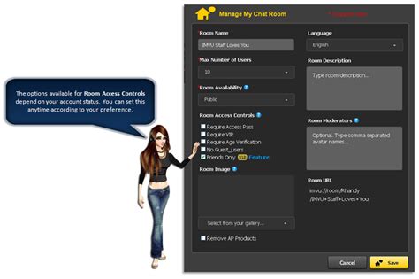 You must be logged in the imvu website for this to work. . Imvu active room scanner